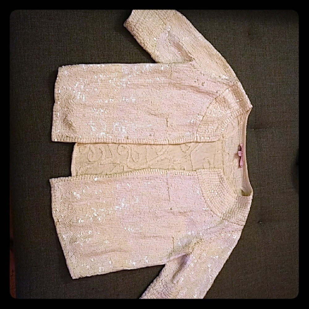 Dazzling White Sequin Calypso Jacket